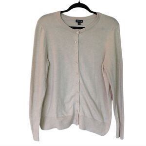 Torrid Cream Cardigan Sweater with Ribbed Trim Size 00 Large